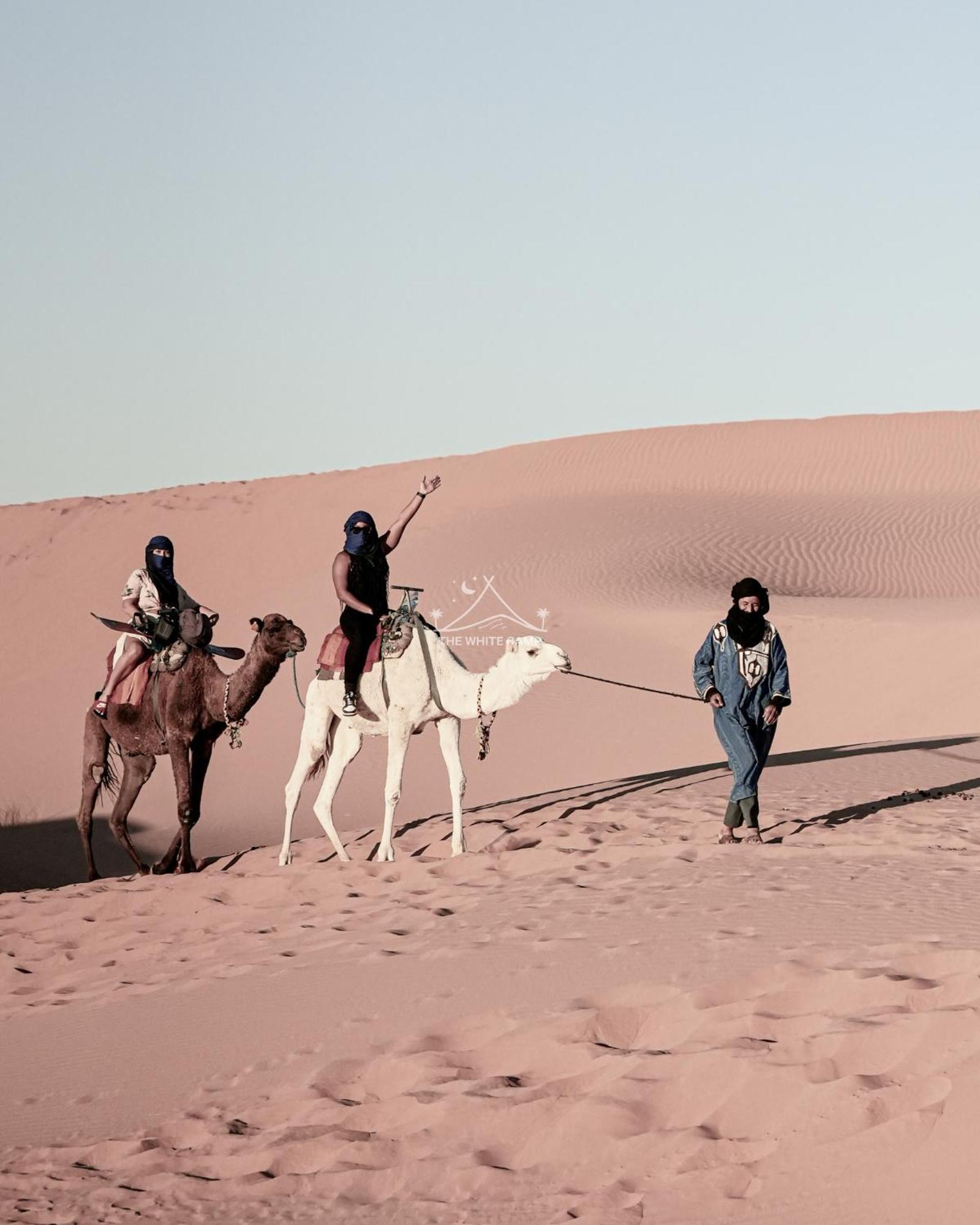 The White Camp - Your Merzouga Luxury Desert Camp & Erg Chebbi Dunes Camel Riding Exteriör bild